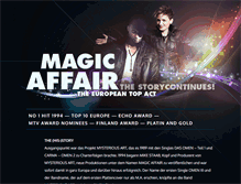 Tablet Screenshot of magic-affair-music.com